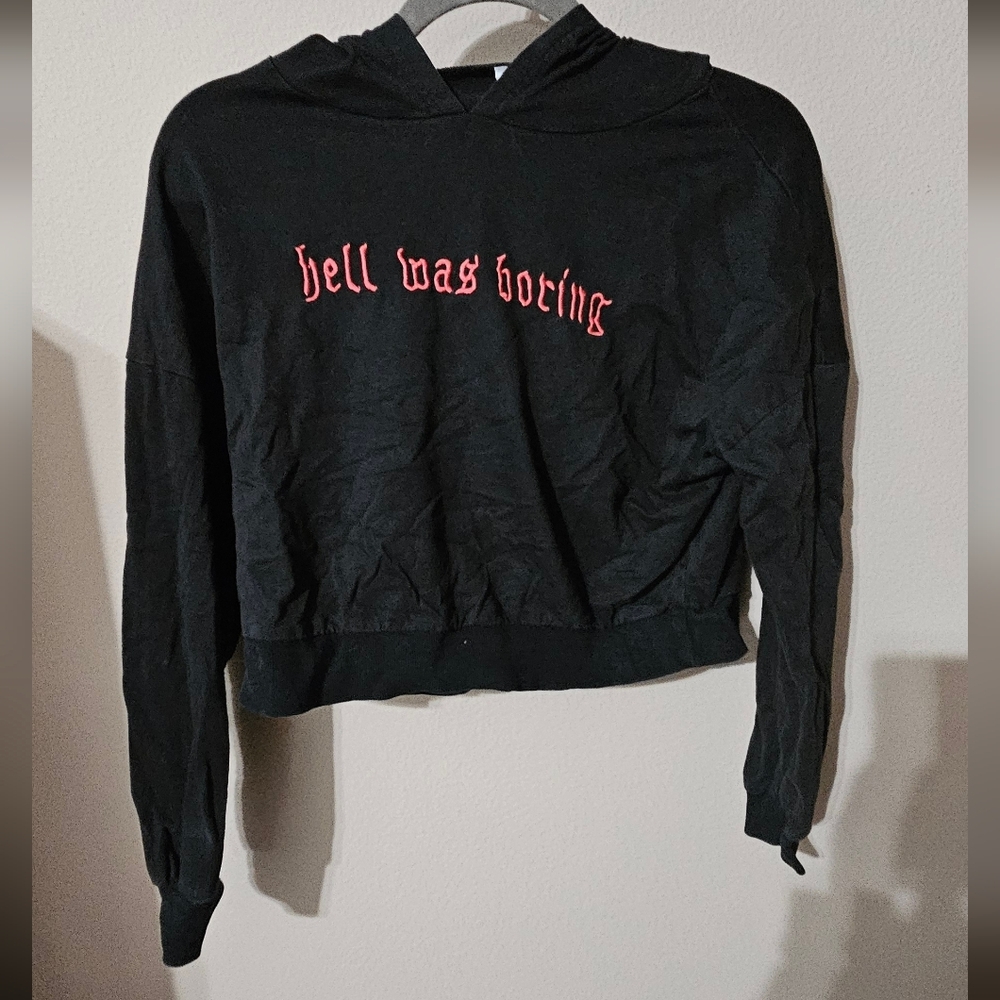 Edgy Black Graphic Hoodie